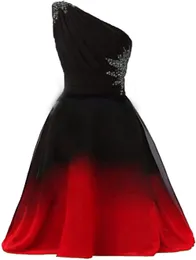 2021 Najnowsza Gorąca Sprzedaż Sweetheart Krótkie Gradient Prom Dresses z Szyfonem Plus Rozmiar Ombre Formalna Wieczorowa Suknia QC1591