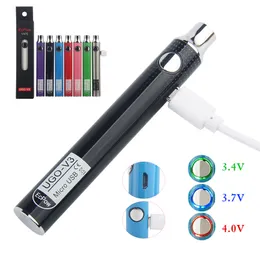 100% Original UGO V3 Vaporizer Battery 650mAh 900mAh Preheat 510 Thread USB Charger Vape Pen Kit For Thick Oil Cartridge