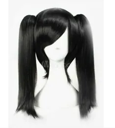 Charmante schöne Damen-Perücke mit langen, glatten Haaren, schwarze Synthetik-Perücken