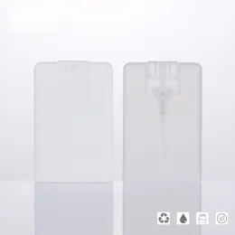 카드 모양 향수 스프레이 병 도매 20ml PP 플라스틱 빈 화장품 컨테이너 재충전 분무기 소독제 병 WB3047