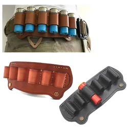 Outdoor Tactical Bag Pack Pouch Cartridges Holder Ammunition Carrier Hunting Leather Ammo Shell Reload LeShell NO17-016