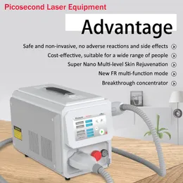 Picosecond ND YAG лазерная машина для удаления татуировки 532 нм 1064 нм 1320 нм 755 нм Пигмент Melasma Лечение клиника Спа