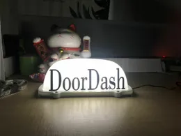 DoorDash Sign Top Roof Window Sticker for Groceries Food Delivery Driver Sign 3M for taxi drivers Taxi Light Lamp HOT SALE