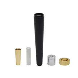 Compact Cone Metal Smoking Pipes Detachable Portable Aluminum Alloy Mini Hand Pipe Smoke Tube Tobacco Herb Cigarette Holder Smoke Accessories Tools ZL0326epacket