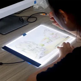 Creative LED Diamant Painting Light Board Diamond Målning Tillbehör Tool Kits A3 A4 A5 Ritning Grafisk Tablet Box 201201