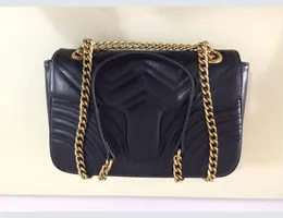 2021 Fashion Popular Mulheres Marmont Bag Ouro Prata Cadeia Crossbody Bolsas de Alta Qualidade Bolsas Mulheres Sacos de Ombro