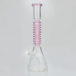 16.5 "Büyük Cam Bong Nargile Su Borusu 7mm Kalın Tütün Beker Bongs Sigara Yağı Dab Rigs Geri Dönüşüm Kutusu Bipbal Borular ile 14mm Bowl