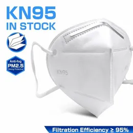 Maska KN95 wysokiej jakości odporna na pył PM2.5 Oddychający 95% Facemask Reusable Anti Dust Colorful czarne białe szare niebieskie ucho hak maski
