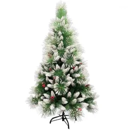 Decorações de Natal Árvore branca para casa Red Pine Pine Pine agulha Spray misto ornamentos1