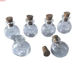 Mini Glass Winebottle Pendants Small Wishing Bottles With Cork Arts Jars Transparent Clear Gifts Vial XO 100pcs Wholesalehigh qualtity