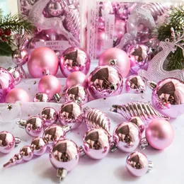 30Pcs Christmas Ornaments Set Shatterproof Ball and Christmas Hanging Decorations Xmas Tree Party Decoration 201203