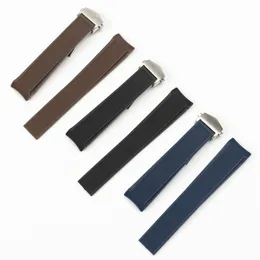 22mm nature Rubber Silicone Watch band folding buckle for fit TAG strap f belt for  fit for watch strap CALIBRE 5