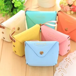 PU Leather Coin Purse Mini Snap Button Rope Lady Handbags Candy Colors Makeup Toiletry Key Female Bag Hot Sale Popular 2jm G2