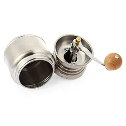 Portable Coffee Grinder Stainless Steel Adjustable Manual Ceramic Coffee Grinder Bean Miller Household Tools Outdoor SEA SHIPPING HHE3801