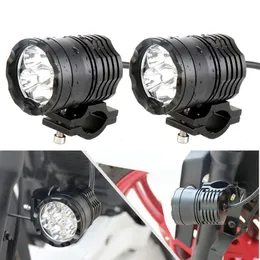 Faro anteriore per moto a LED, perline con alloggiamento in alluminio, lampade a LED per moto, potente riflettore flash per motocross per viaggi in moto, 1 pezzo