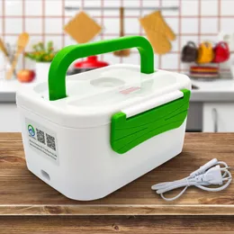 Tenbroman Przenośny Lunchbox 220 V Elektryczny Podgrzewany Lunch Box Pojemniki na żywność z komorami dla dzieci Dorośli dzieci z wtyczką T200710