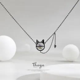 Thaya hanger ketting 925 sterling zilveren oorbellen Sterling zilveren ketting voor dames en meisjes Q0531