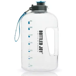 1 gallon vattenflaska sport för stor utomhus kanna camping bärbar resa dricka plast turné flaska glädje vattenflaskor 201221