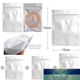 White-Clear Self Seal Zipper Plastic Package Storage bags Bag Retail Packing poly bags Hang Hole