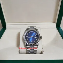 Top quality BPF Maker men Watch 128239 36mm Stainless Steel Sapphire Diamond Blue Dial Automatic mechanical Mens Luminescent Watches Wristwatches