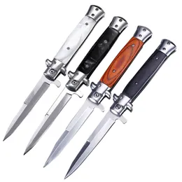 Coltello a lama pieghevole multiuso per sopravvivenza subacquea Coltello a lama pieghevole in acciaio 5Cr13 Coltelli da caccia tattici a spillo tattico per pesca all'aperto