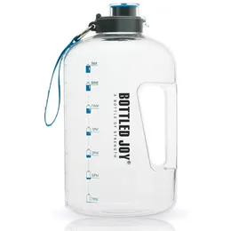 1 galon butelka wody sport na duży odkryty dzbanek kemping przenośne podróże picie plastikowej wycieczki butelkowane butelki radości 220217