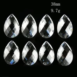 2 5pcs Acrylic Teardrop 38mm Garland Hanging Crystal Prism Diy Pendant Chandelier Jewelry Suncatcher Spacer Faceted Centerpiece H jllMDc