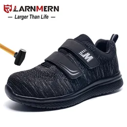 LARNMERN Scarpe da lavoro con puntale in acciaio di sicurezza da uomo Scarpe da costruzione estive leggere e traspiranti comode S3 Pro Y200915