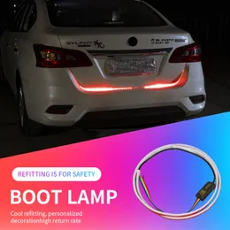 LED carro traseira tronco tira de luz tira 120cm rgb auto aviso decorativo luzes adição reversa ruptura estroboscume lâmpada de sinal 12v