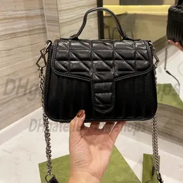 Torby na ramię Wysokiej Jakości Luksusowe Projektant G Torebki Moda Kobiety Łańcuch Solid Color Clutch Messenger Torba Totes Crossbody 2021 Lady Torebka Torebka Portfele