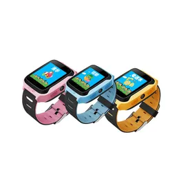 Ny Q528 Y21 Pekskärm Kids GPS Watch med kamerabelysning Smart Watch Sova Monitor GPS SOS Baby Watch PK Q750 Q90
