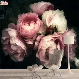 Nature Rose 3d Photo Wallpaper Mural Wallpapers for Living Room Wall Paper Papers Home Decor Peel and Stick Background Murals 201009