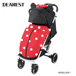 Dearest 818+ High-end baby new stroller foldable comfortable cushion with windshield portable folding LJ200901