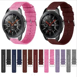 Uniwersalny 20mm 22mm Nylon pasek do fitbit VERSA Samsung S3 46mm 42mm Płótno Ze Stali Nierdzewnej Clip Garmin Huawei Smart Watch Akcesoria 18mm