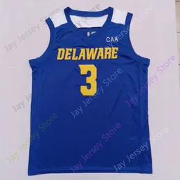Delaware Blue Hens Basketball Jersey NCAA College Nate Darling