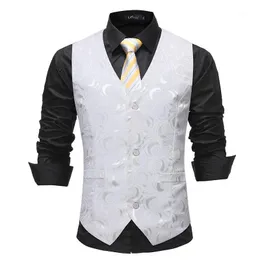 Kamizelki męskie Mężczyźni Kodeks Europejski Spring / Autumn Casual Printing i Solid Color Waistcoat Inside Outside Wear Vest1