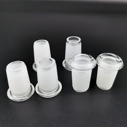 유리 봉 어댑터 Hookahs Downsize Extension 14mm Female to 18mm Male 슬릿 디퓨저 감속기 커넥터 Ash Catcher Ground Joint For Bongs Quartz Banger Bowl