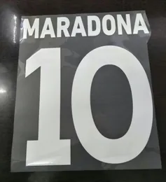 Maradona-Fußball-Namenssatz Spieler-Namenssatz A-Z Nummer 0-9 Fußball-Schriftart drucken