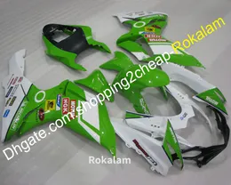 Motorbike Accessorie For Suzuki GSXR600 K11 GXS-R600 GSXR750 2011 2012 2013 2014 2015 2016 2017 2018 2019 Green White Moto Fairing Kit (Injection molding)