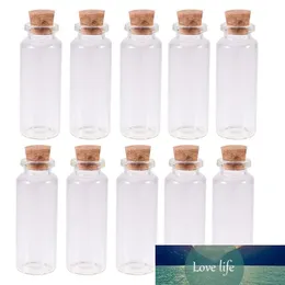 18pcs 24x65cm 20ml Clear Glass Jars DIY Wish Bottles DIY Accessory Dispenser Bottle for Jewelry Making DIY Craft