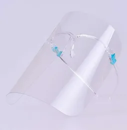 Visiera trasparente Maschere di design Copertura integrale Visiera protettiva anti-UV a prova di spruzzi d'olio con cornice in vetro Occhio antiappannamento