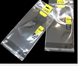 2000X Mobilfodral Plastförpackning Dragkedja Återförsäljningspaket Dragkedja påsar Självhäftande påse OPP Polyplastpåse Fodral för Iphone