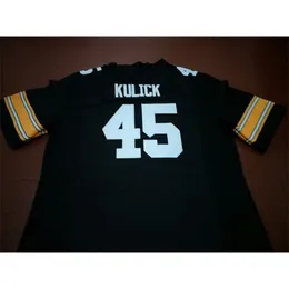 Ucuz #45 Drake Kulick Iowa Hawkeyes Mezun Koleji Jersey S-4xlor Özel herhangi bir isim veya numara forması