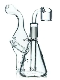 Recykler Bong Heady Platform Oil Digns Haisahs Shisha Zlewki Bongs Rury wodne Grube szklane Akcesoria do palenia Ash Catcher z 14 mm