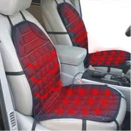 Siedzenia samochodowe Okładki 12 V Ogrzewana poduszka pokrywa elektryczny masaż krzesło ciepłe akcesoria zimowe szybkie ogrzewanie stylizacji samochodu1