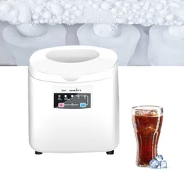 CarrieLin 2,8 l Eismaschine, Kugel, zylindrisch, elektrisch, automatisch, für den gewerblichen Haushalt, Mini-Milch, Tee, Shop, Bar, Desktop, tragbar, Eiswürfelherstellung