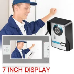 Przewodowe 7 cali TFT Drzwi Bezpieczeństwo System Domofon Domowe Drzwi Wideo Night Vision CCTV Monitory do domu1