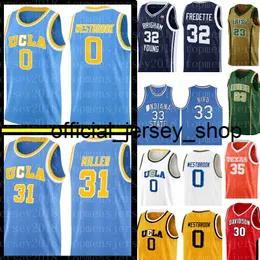 UCLA Reggie 31 Miller Russell 0 Westbrook Jersey Indiana State Jimmer 32 Fredette Brigham Young Cougars 농구