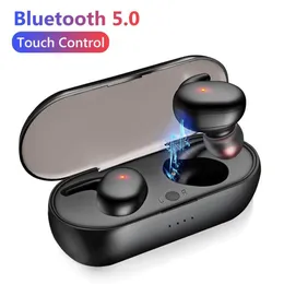 Y30 TWSイヤホンBluetooth 5.0ワイヤレスインイヤーノイズリダクション3DステレオタッチコントロールスポーツイヤホイドiOS携帯電話用イヤホン