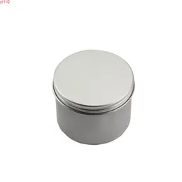 Contenitore per barattoli di latta rotondi in alluminio da 100 ml Scatola per nail art Trucco Lip Gloss Vaso cosmetico Contenitore 30 pezzi / lotto Accessori